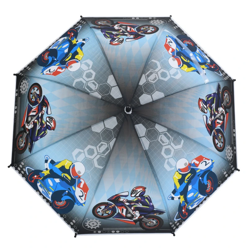 Дитяча парасолька "Мотоцикл" MK 5798(Black) тростина 60,5 см, діаметр 83 см