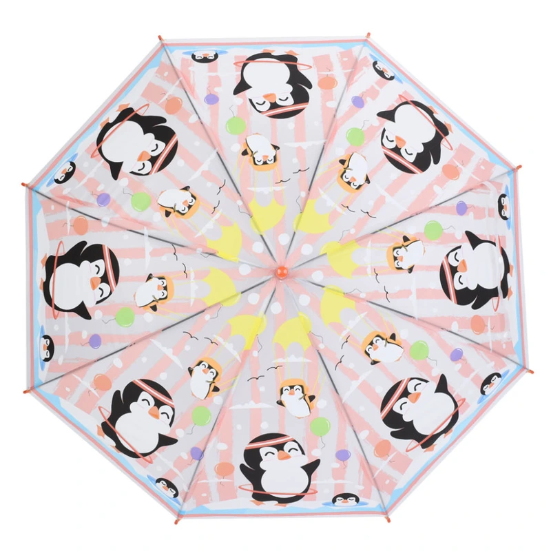 Дитяча парасолька "Пінгвін" MK 5791(Orange) довжина 64,5 см, тростина 60 см, діаметр 85 см