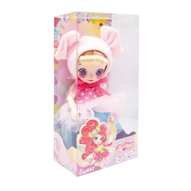 Дитяча шарнірна лялька DH2367-3 миле вбрання, розмір 16 см — Bambi