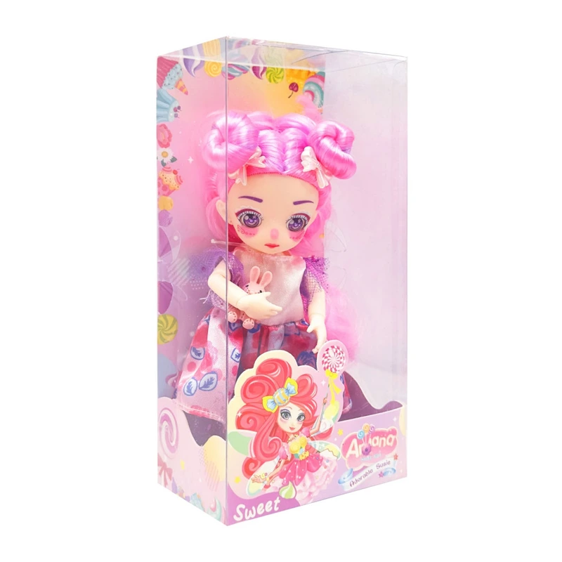 Дитяча шарнірна лялька DH2367-4 миле вбрання, розмір 16 см — Bambi