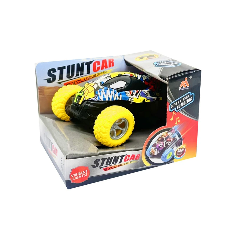 Дитяча трюкова машинка FL-20610C(Yellow) інерційна, 11 см, оберт на 360° — Bambi