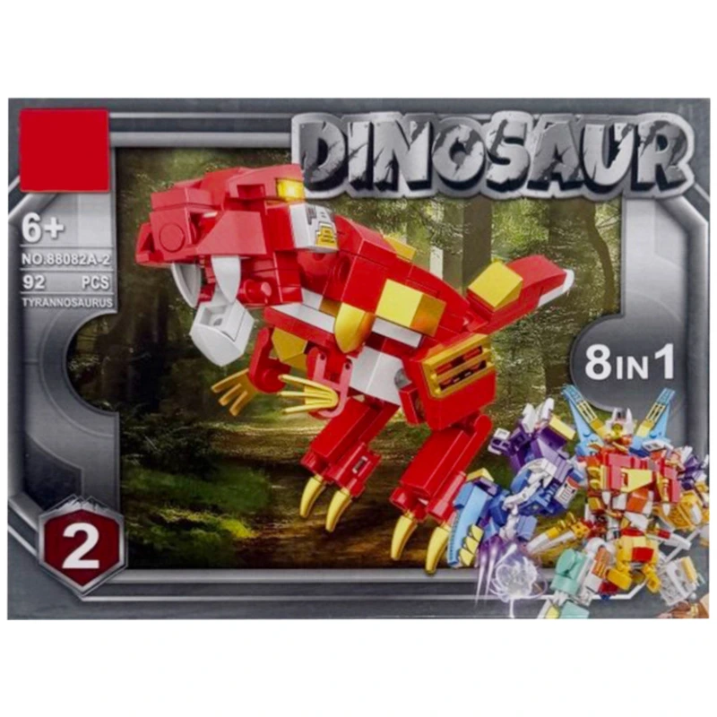 Дитячий конструктор "Dinosaur" 88082A-2, 92 деталі — Bambi