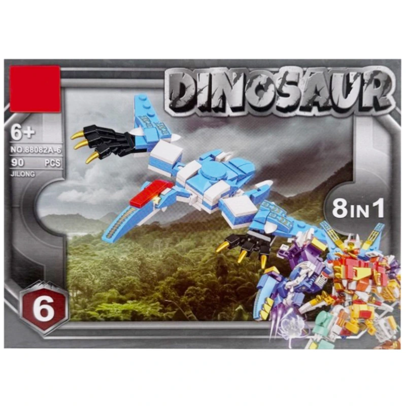 Дитячий конструктор "Dinosaur" 88082A-6, 90 деталей — Bambi