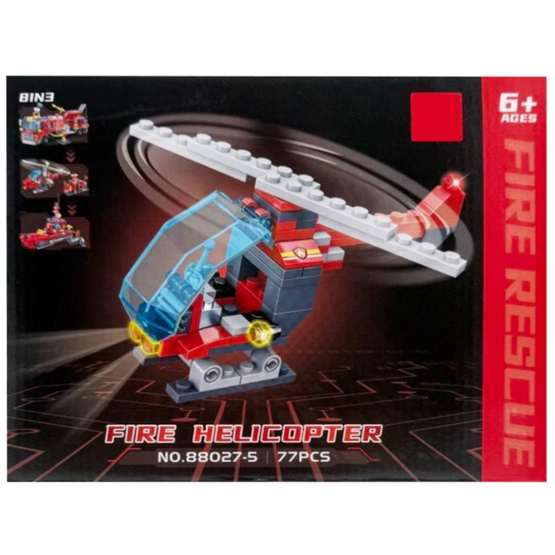 Дитячий конструктор "Fire Rescue" 88027-5, 77 деталей — Bambi