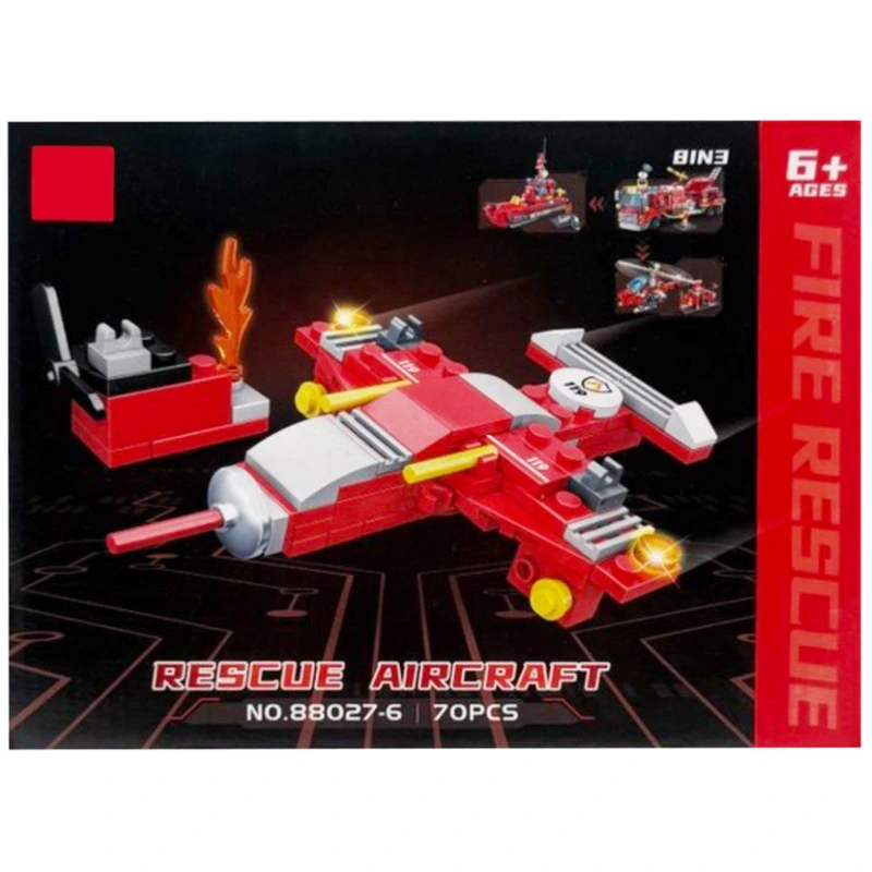 Дитячий конструктор "Fire Rescue" 88027-6, 70 деталей — Bambi