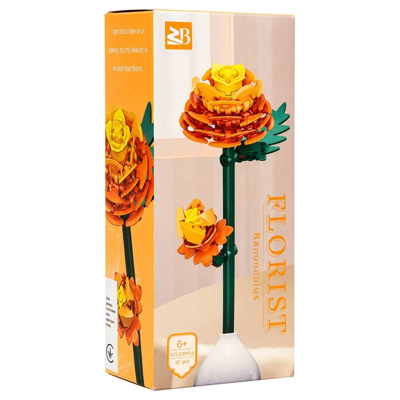 Дитячий конструктор Ranunculus 33045-6 серії "Florist", 90 деталей — Bambi