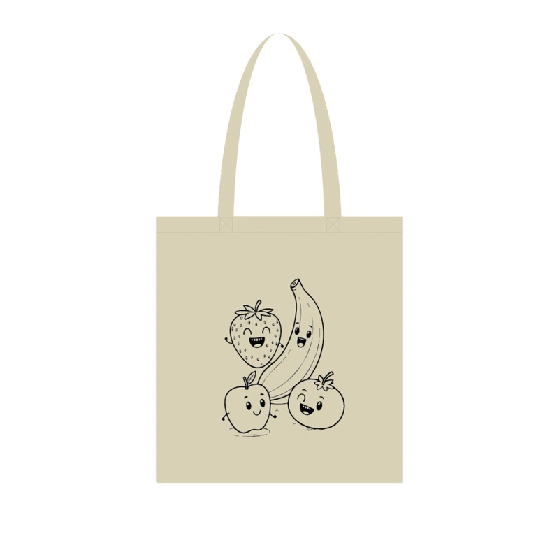 Екосумка для покупок "Фрукти" Сумка-шоппер 190CCT-6, 38 x 42 см (190г/м2)