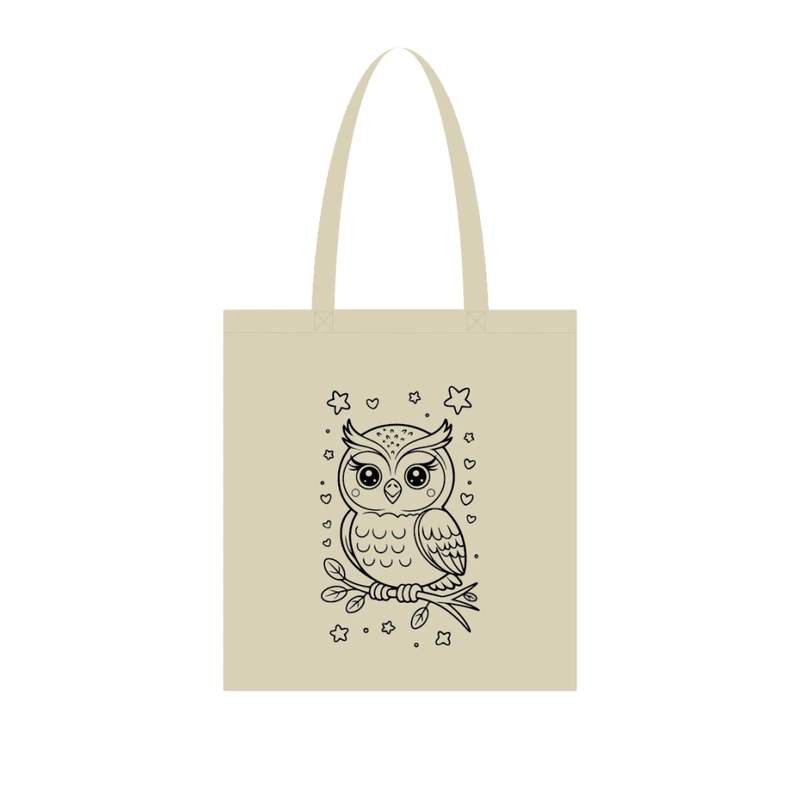 Екосумка для покупок "Сова" Сумка-шоппер 190CCT-3, 38 x 42 см (190г/м2) — Bambi