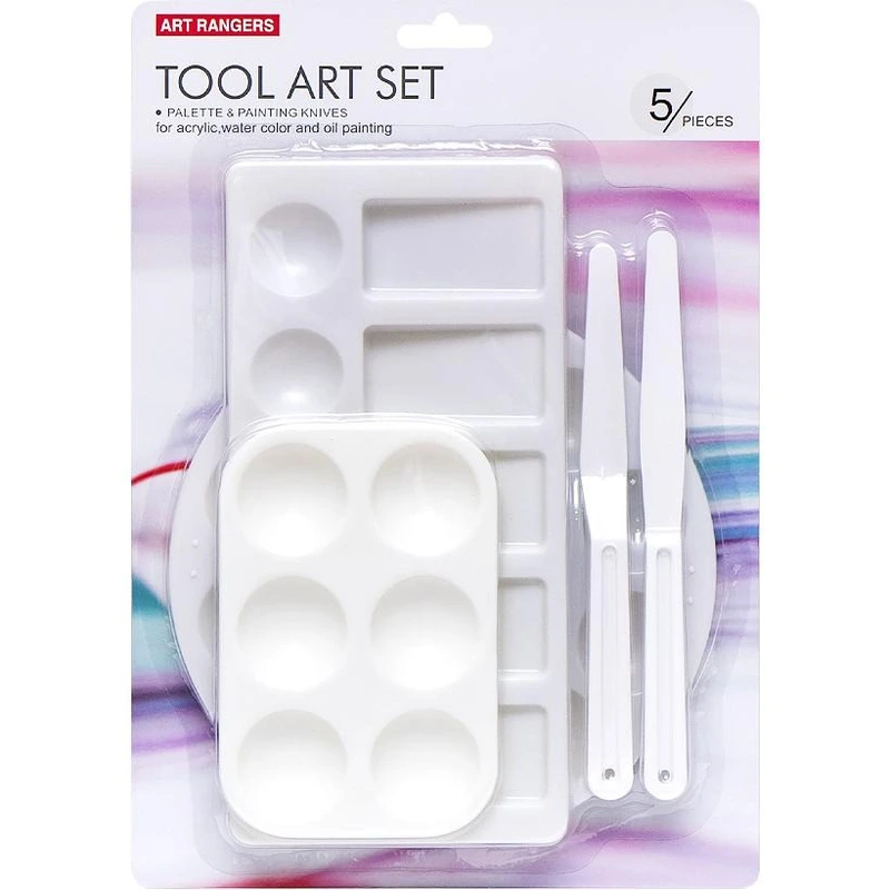 Набір для письма маслом EPKP02B 3 палітри та 2 мастихіни — Bambi