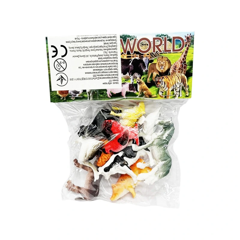 Ігровий набір фігурок "Свійські тварини" 817-A 10 штук в упаковці — Bambi