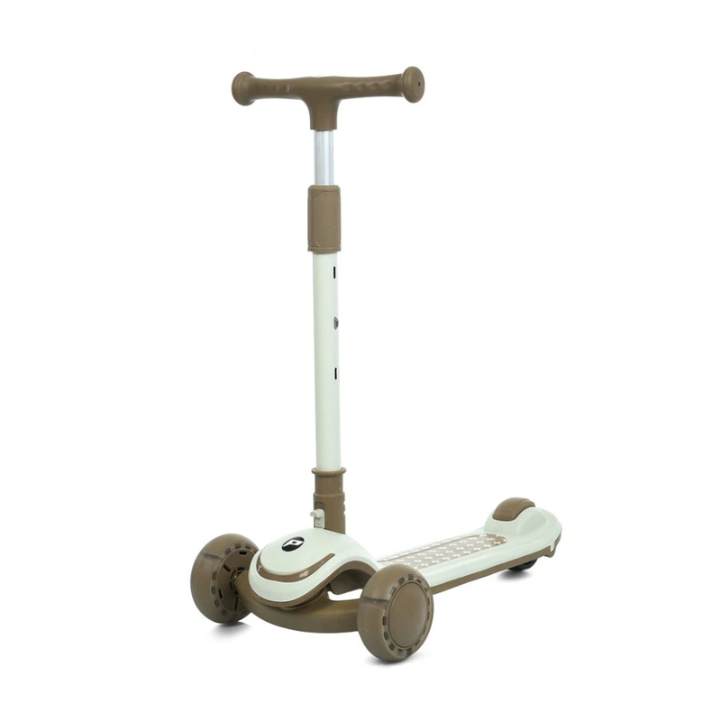 Самокат дитячий триколісний JR3-128-BRN, колеса зі світлом — Bambi