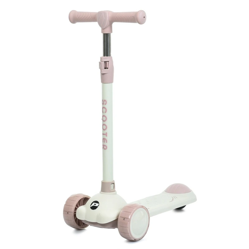 Самокат дитячий триколісний JR3-129-P, колеса зі світлом — Bambi