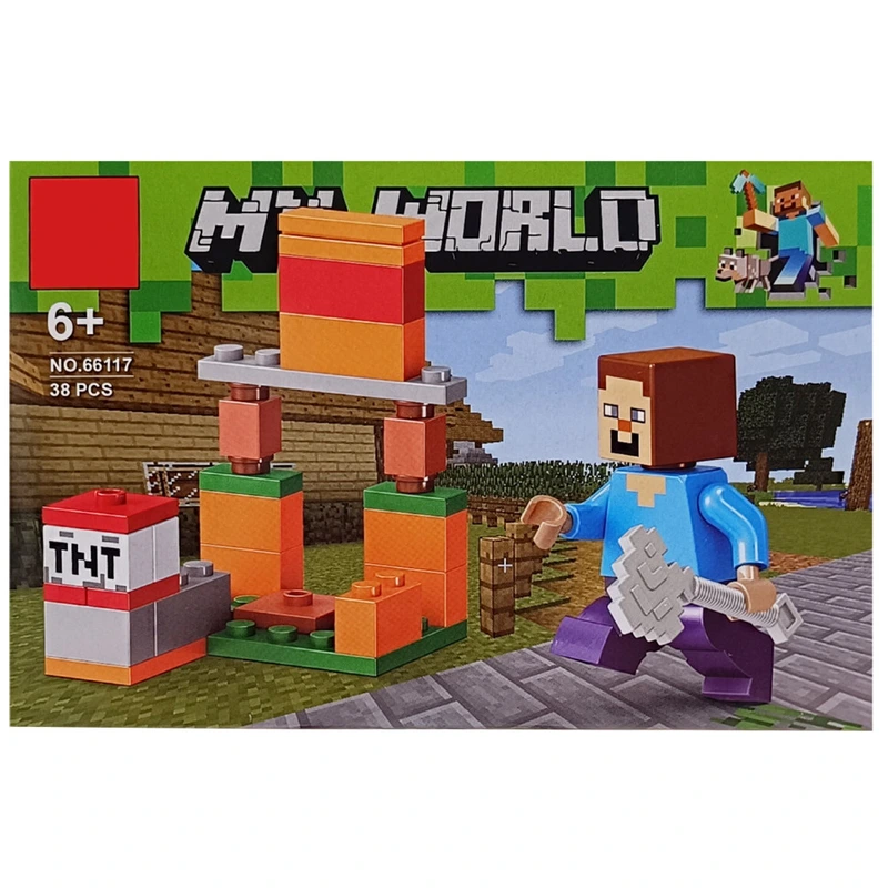 Конструктор дитячий "Minecraft" 66117-2, 39 деталей — Bambi