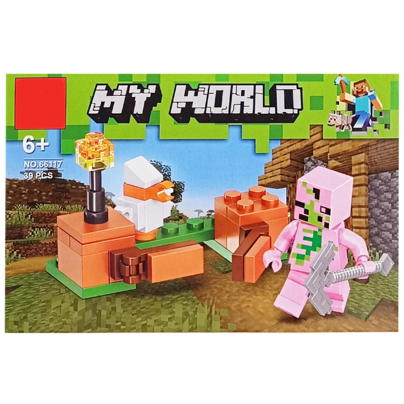 Конструктор дитячий "Minecraft" 66117-6, 39 деталей — Bambi