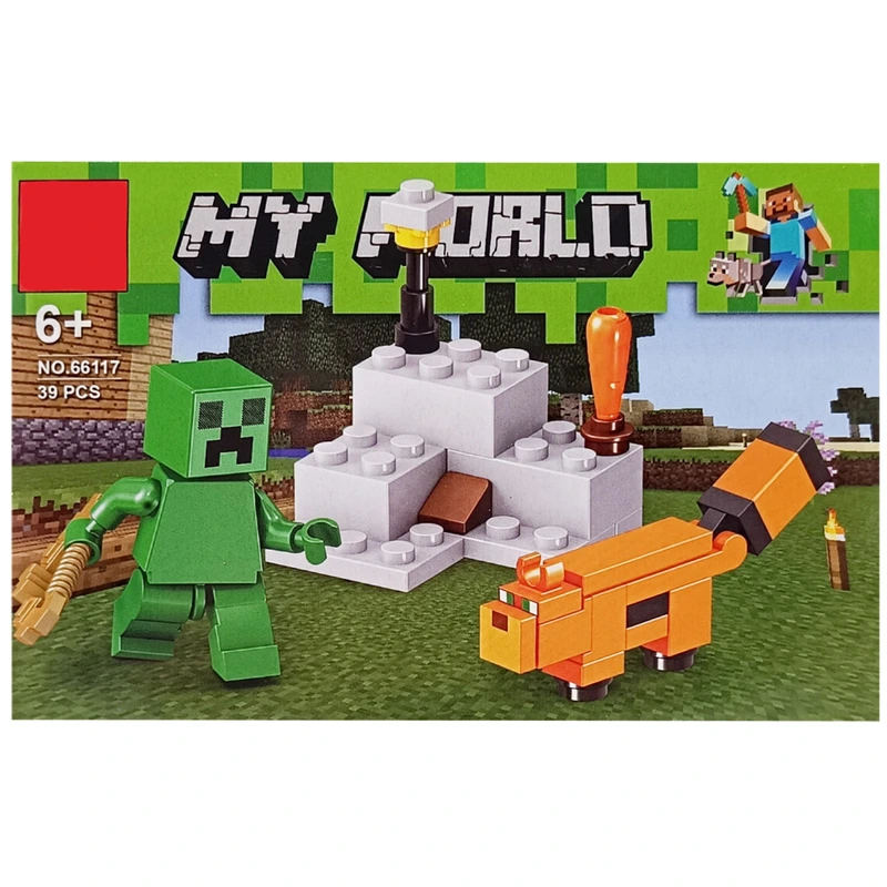 Конструктор дитячий "Minecraft" 66117-8, 40 деталей — Bambi