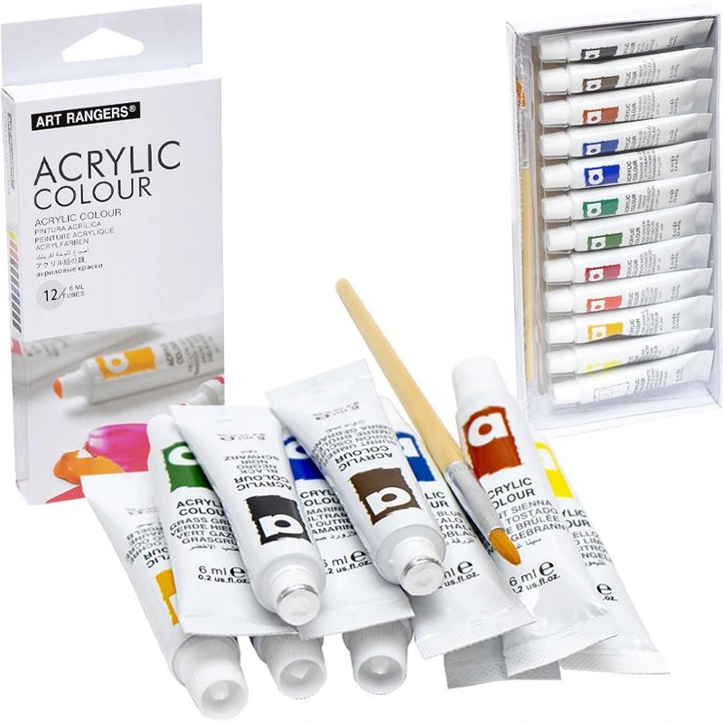 Набір акрилових фарб "Art Rangers Acrylic" PA31.12006.A 6 мл, 12 кольорів — Bambi