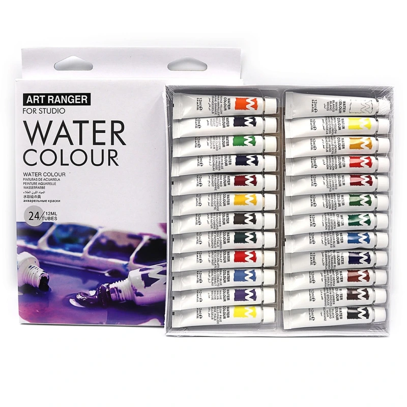 Набір акварельних фарб "Art ranger" EW2412C-4, 24 кольори по 12 мл — Bambi