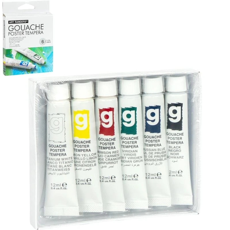 Набір гуашевих фарб "Art Ranger" EG0612C, 6 кольорів