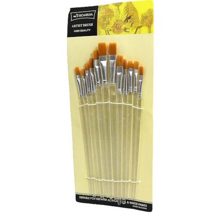 Набір художніх пензликів K1355 в наборі 12 штук