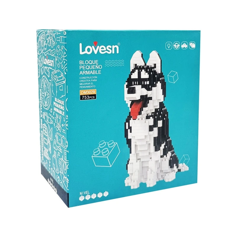 Піксельний конструктор "Хаскі" DM3029 пластиковий, 753 деталі — Bambi