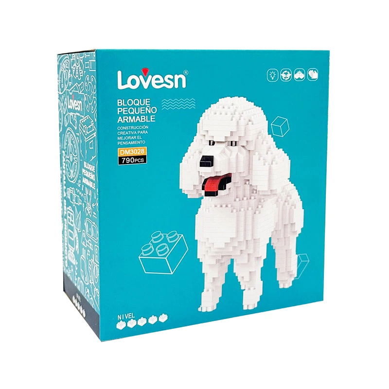 Піксельний конструктор "Пудель" DM3028 пластиковий, 790 деталей — Bambi