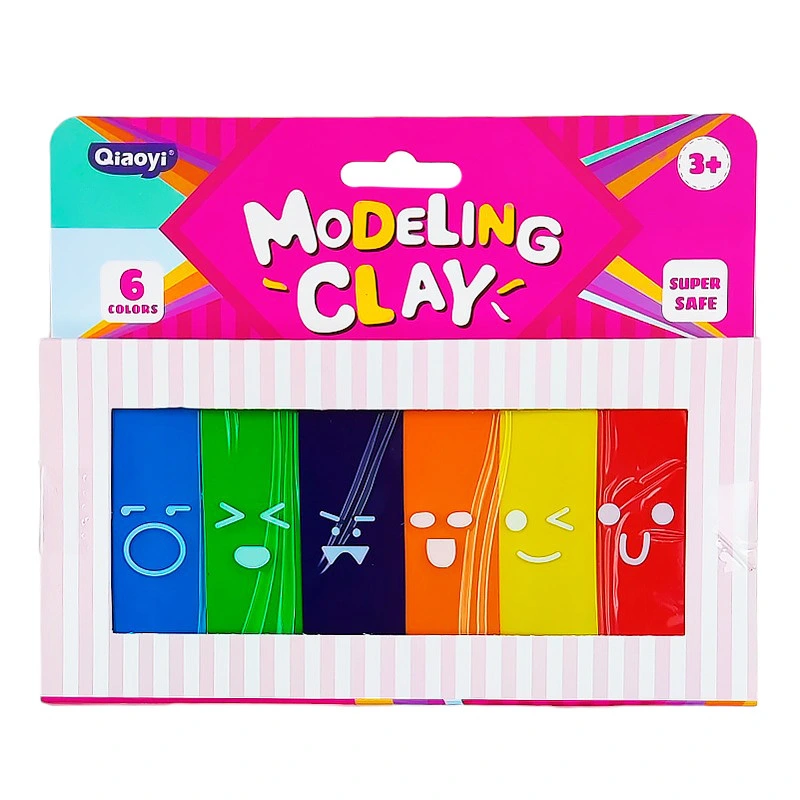 Пластилін "Modeling Clay" 8022 самозастигаючий, 6 кольорів, 100 грам — Bambi