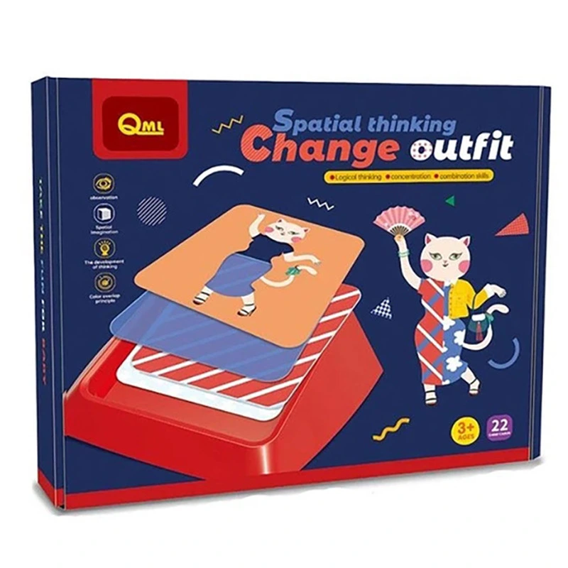 Розвивальна гра "Change outfit" M8A, 48 завдань 4 трафарети