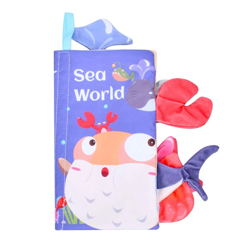 Розвиваюча книжка-шуршалка 668-230(Sea world) англійські слова — Bambi