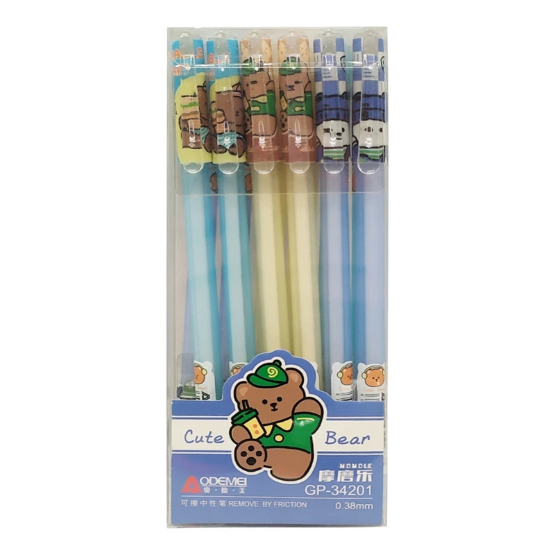 Ручка "пише-стирає" 34201 синій, упаковка 12 шт