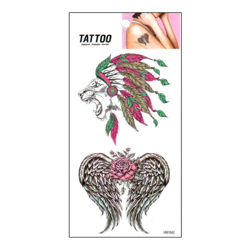 Тимчасове татуювання "Лев - Крила Tattoo" 1020-HM1642