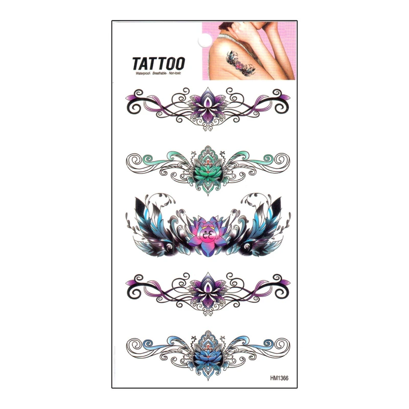 Тимчасове татуювання "Romantic Five Tattoo" 1020-HM1366