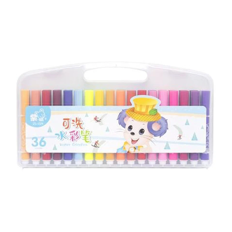 Набір фломастерів "Water color pen" 229-36(Blue) 36 кольорів — Bambi