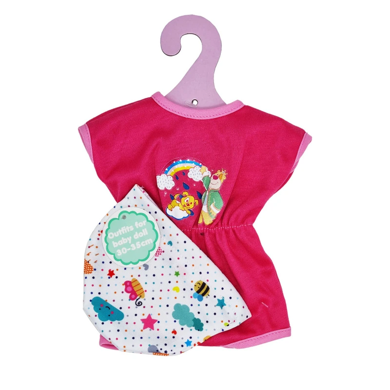 Ігровий набір "Плаття для ляльки Веселка" YLC235P з шапочкою — Bambi