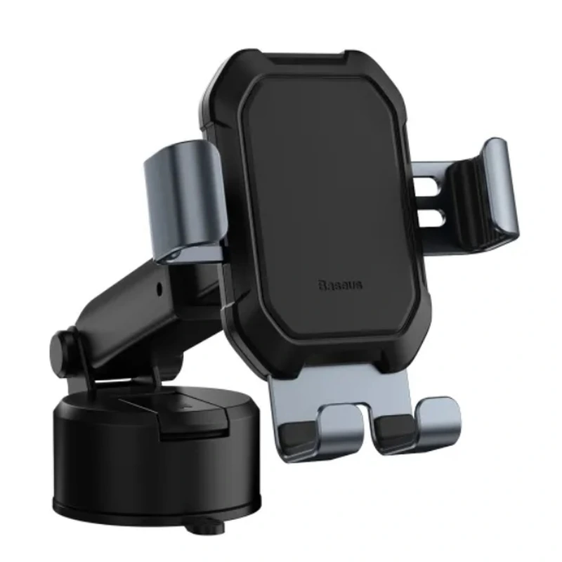 Автотримач для телефона Baseus Tank gravity car mount holder with suction base Tarnish Black — Baseus