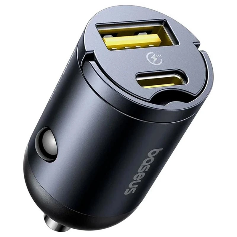 АЗП Baseus Tiny Star Mini 30W (1USB-A/1C) (C00035001121) Cosmic Black — Baseus