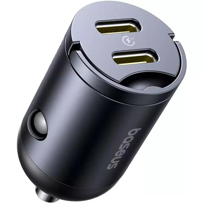 АЗП Baseus Tiny Star Mini 30W (2USB-C) (C00035001121) Black — Baseus