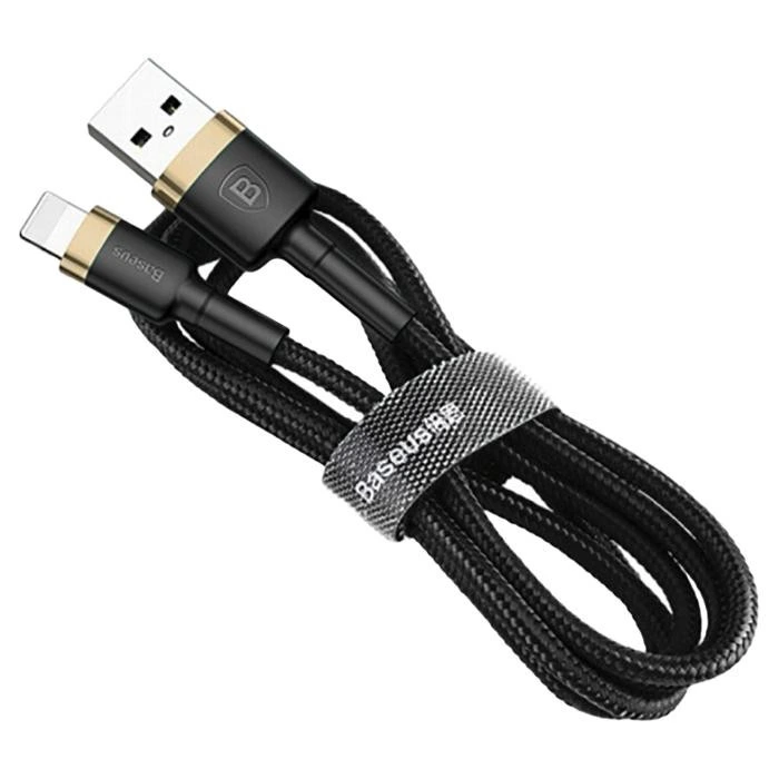 Кабель Baseus Cafule Cable USB For iP 2A 3m Gold+Black — Baseus