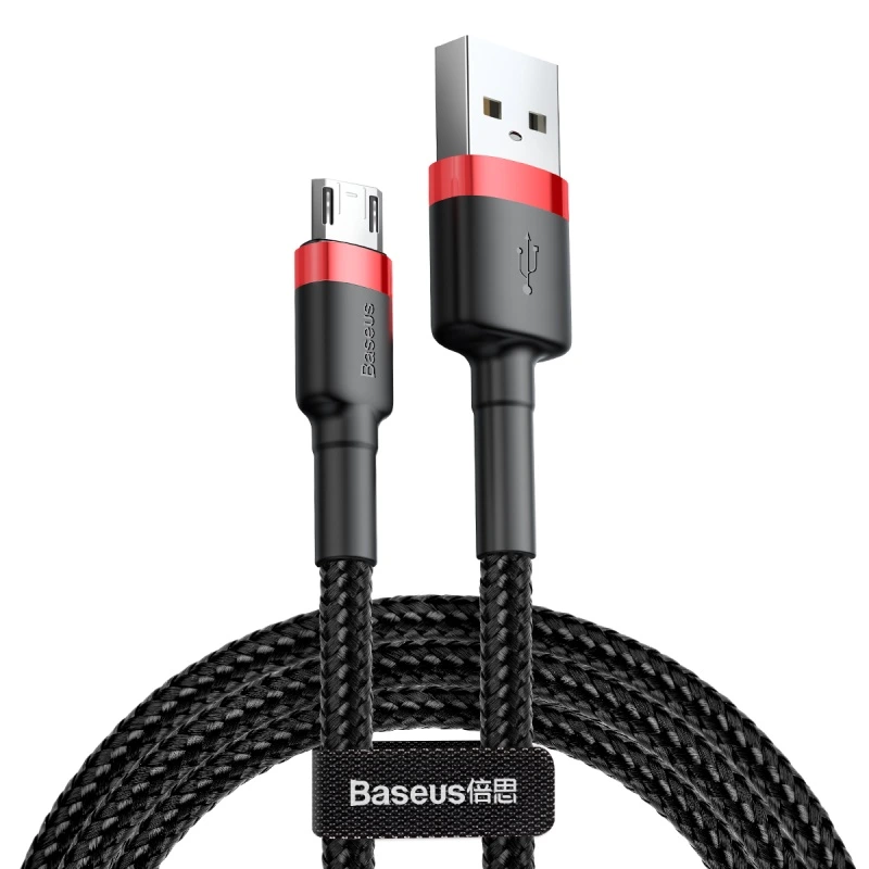 Кабель Baseus cafule Cable USB For Micro 2A 3m Red+Black