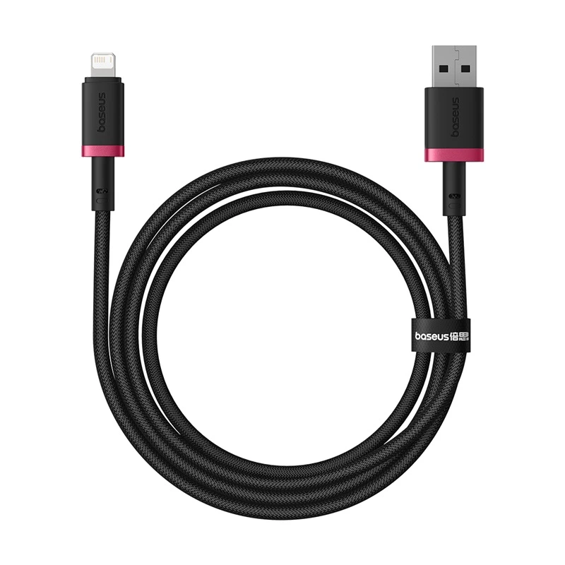 Кабель Baseus Dura Series Fast Charging Cable USB to iP 2.4A 1m Red+Black — Baseus