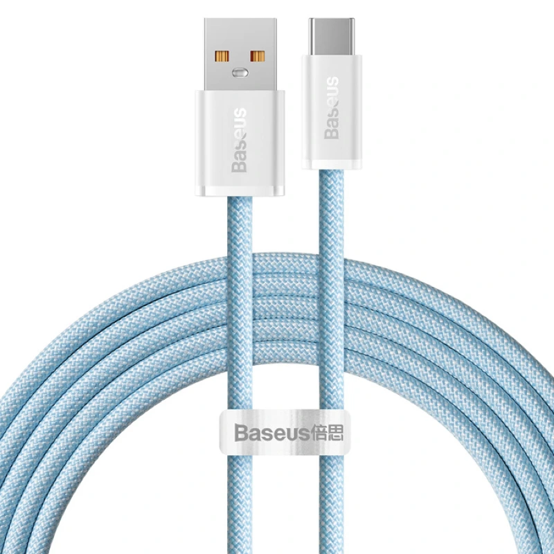 Кабель Baseus Dynamic Series Fast Charging Data Cable USB to Type-C 100W 1m Blue — Baseus