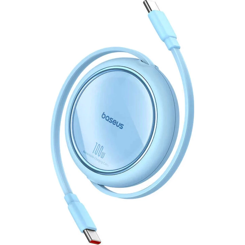 Кабель Baseus Free2Draw Mini Retractable Charging Cable Type-C to Type-C 100W 1m Galaxy Blue