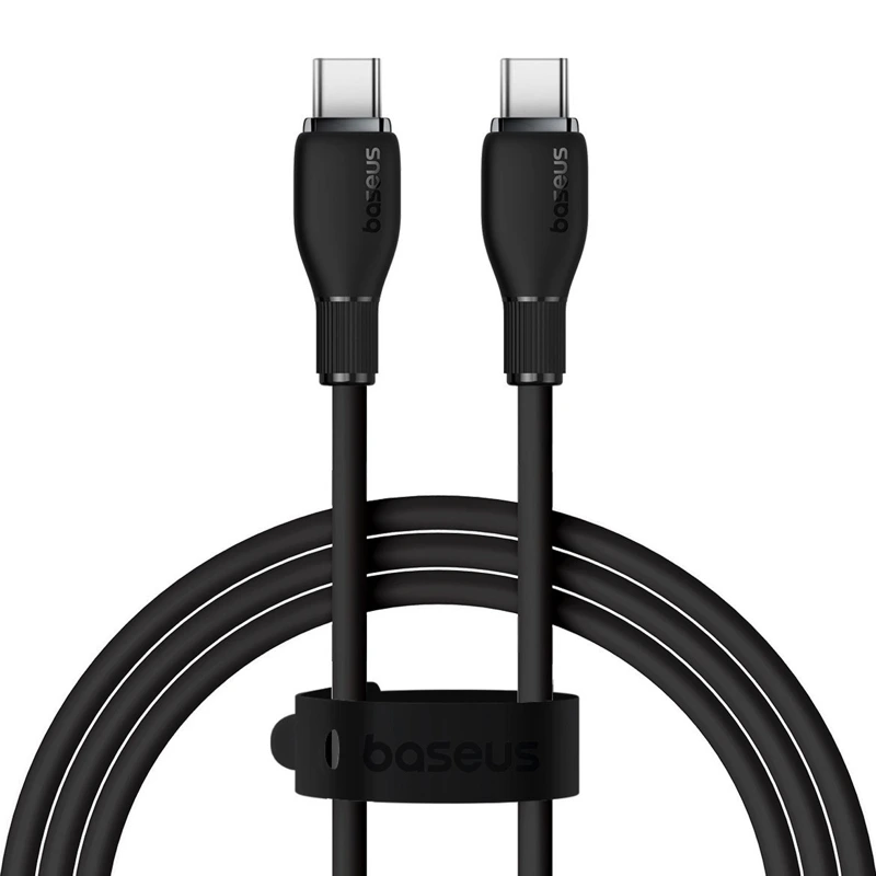 Кабель Baseus Pudding Series Fast Charging Cable Type-C to Type-C 100W 1.2m Cluster Black