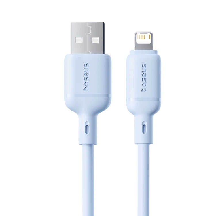 Кабель Baseus Silky Series Fast Charging Cable USB to iP 2.4A 1m Galaxy Blue — Baseus