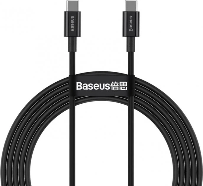 Кабель Baseus Superior Series Fast Charging Data Cable Type-C to Type-C 100W 2m Black