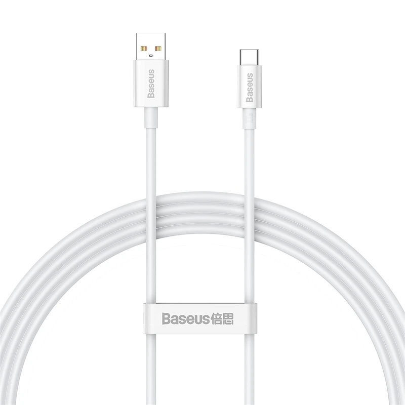 Кабель Baseus Superior Series Fast Charging Data Cable USB to Type-C 100W 1.5m Moon White — Baseus