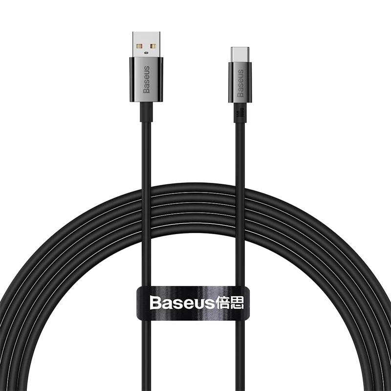 Кабель Baseus Superior Series Fast Charging Data Cable USB to Type-C 100W 2m Cluster Black — Baseus