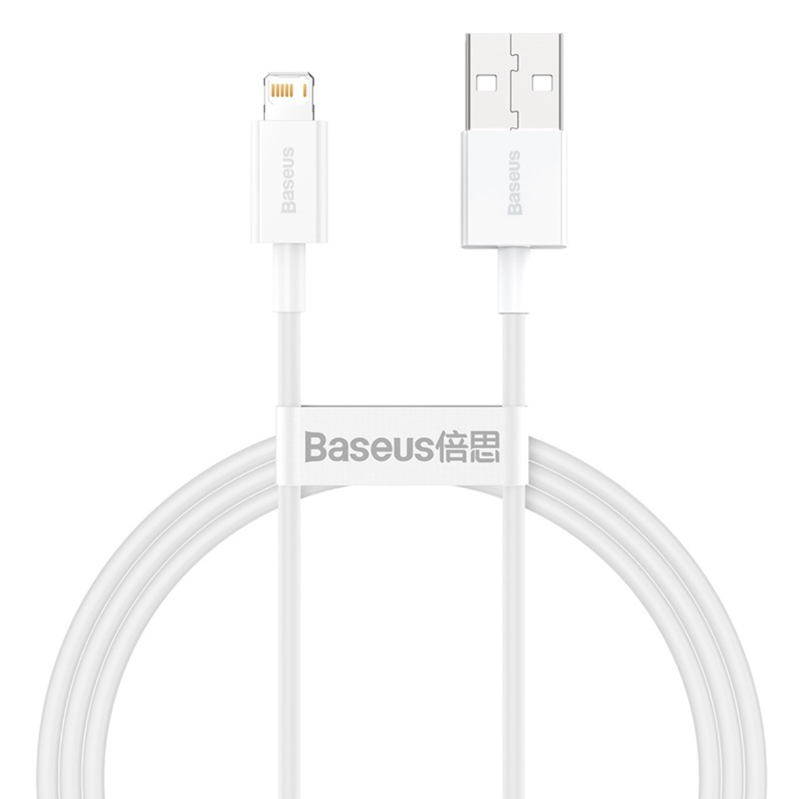 Кабель Baseus Superior Series USB to iP 2.4A 1m White — Baseus