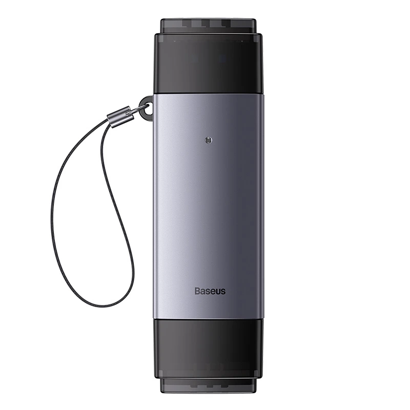 Кардрідер Baseus Lite Series USB-A &amp; Type-C  to SD/TF Card Reader  Grey