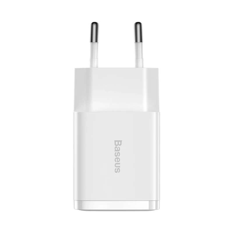 Мережевий зарядний пристрій Baseus Compact Charger 2U 10.5W EU White — Baseus