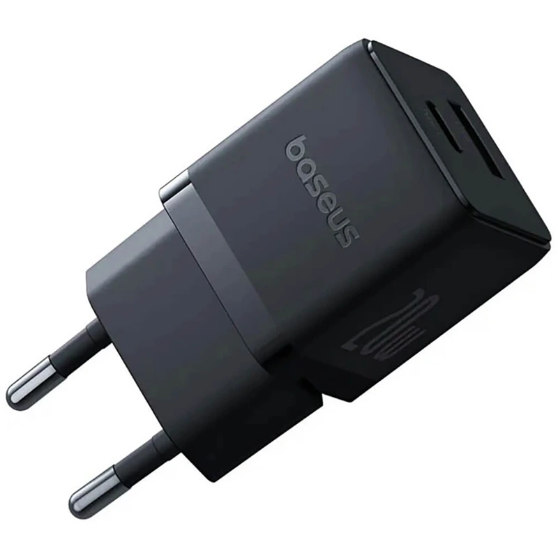 Мережевий зарядний пристрій Baseus Palm Fast Charger C+U 20W EU Cluster Black